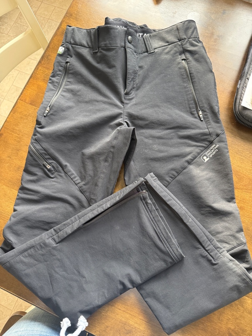 Eastern Mountain Sports EMS Softshell Hiking Pants Black Women’s Size 8S